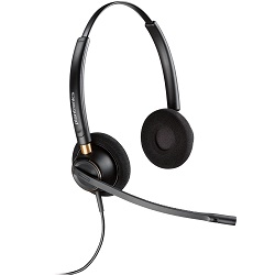 Plantronics EncorePro 520 Digital Duo Ear Noise-Cancelling Headset, 6 Pin Connector