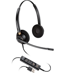 Plantronics EncorePro 525 Duo USB Noise-Cancelling Headset