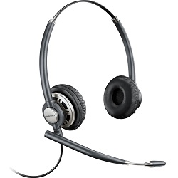 Plantronics EncorePro 720 Digital Duo Ear Noise Cancelling Headset, 6 Pin Connector