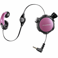 Plantronics MX300 Pink Retractable Mobile Headset with 2.5mm Jack