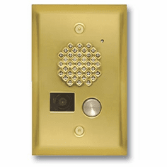 Polished Brass Entry Phone with Color Video Camera