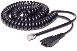 QD to RJ-9 Coiled Cord for Cisco 794x, 796x,and 797x Phones