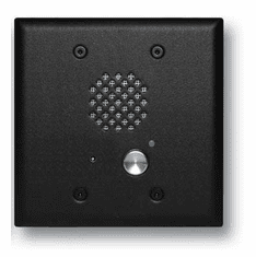 Satin Black Double Gang Entry Phone with LED