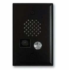 Satin Black Entry Phone with Color Video Camera