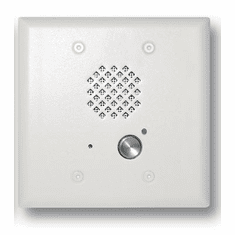 Satin White Double Gang Entry Phone with LED