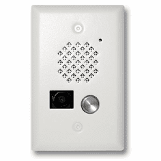 Satin White Entry Phone with Color Video Camera
