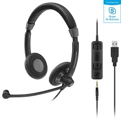 Sennheiser SC 75 USB and 3.5 mm Duo Wideband Headset for Skype for Business