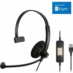 Sennheiser SC Culture Series Mono USB Headset with Noise Cancelling Mic, optimized for Microsoft Lync