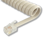 Special White Replacement Handset Coil Cord