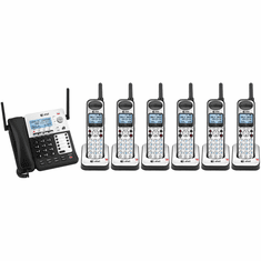 The AT&T SB67118 / SB67138 +(5) SB67108 four-line corded base and cordless system