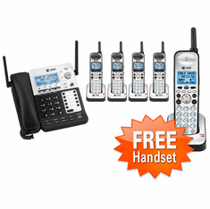 The AT&T SB67138 + (4)SB67108 four-line corded phone