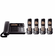 The Panasonic KX-TG1061M-4 corded/cordless expandable phone