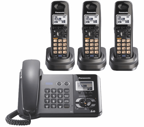 The Panasonic KX-TG9391T-3 is a 2-line expandable DECT 6.0 corded / cordless phone system