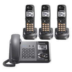 The Panasonic KX-TG9391T-3 is a 2-line expandable DECT 6.0 corded / cordless phone system