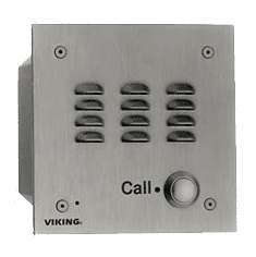 Viking Electronics W-3000 Weather Resistant, Handsfree, Stainless Steel, Doorbox with Call Light (Flush Mount)