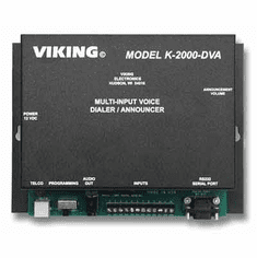 Voice Alarm Dialing or Store Caster Announcements from up to Eight Inputs