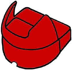 Walker 50434.01 Handset Hanger Milled for Elevator Red