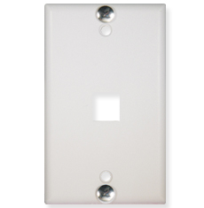 Wall Plate, Phone, Flush, 1-Port