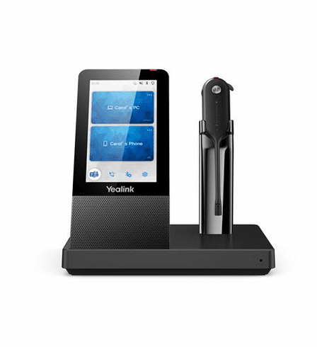 Yealink WH67 DECT Wireless Convertible Headset UC Workstation With VOIP Line Activation