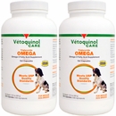 2-PACK Vetoquinol Care Triglyceride Omega Supplement - Medium Breeds (500 Capules)