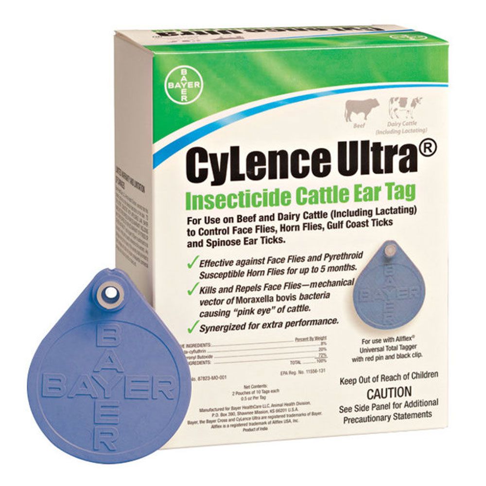 Cylence Ultra Insecticide Cattle Ear Tag, 20count On Sale HealthyPets