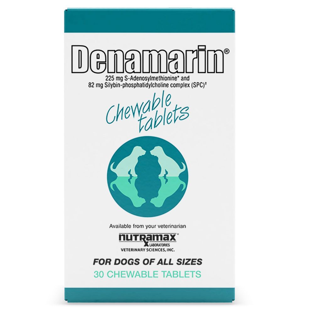 Nutramax Denamarin Liver Health Supplement for Dogs, With S