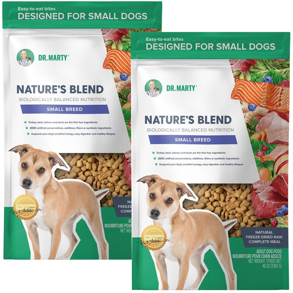 Dr. Marty Nature's Blend Freeze Dried Raw Dog Food for Small Dogs, 96