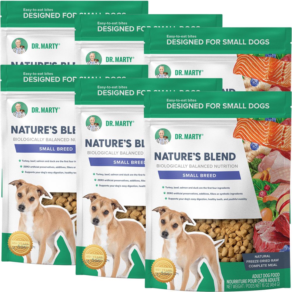 Dr. Marty Nature's Blend Freeze Dried Raw Dog Food for Small Dogs, 96 oz. On Sale HealthyPets