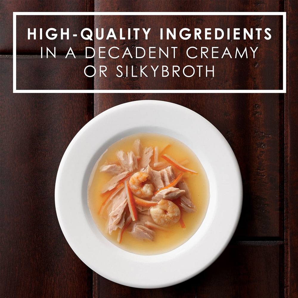 Fancy Feast Classic Broths with Tuna, Shrimp & Whitefish Supplemental