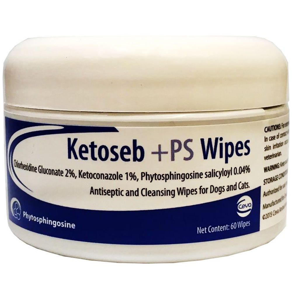 Sogeval Ketoseb Wipes +PS (60 ct) On Sale HealthyPets