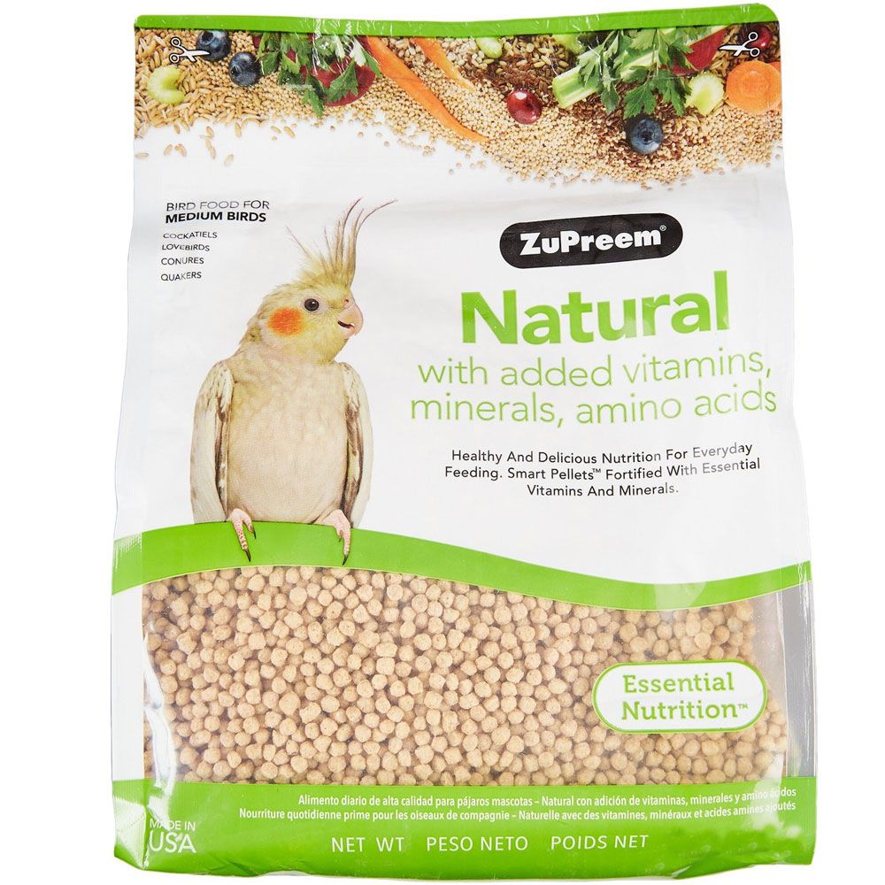 ZuPreem Natural Daily Medium Bird Food, 20lb bag On Sale HealthyPets