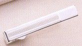 23K White Gold Electroplated Tie Bar BTB-129-R-closeout