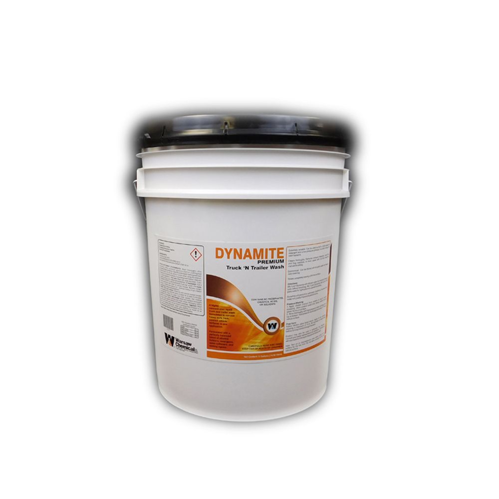 Dynamite Concentrated Truck/Trailer Wash-Yellow, 5 Gallon