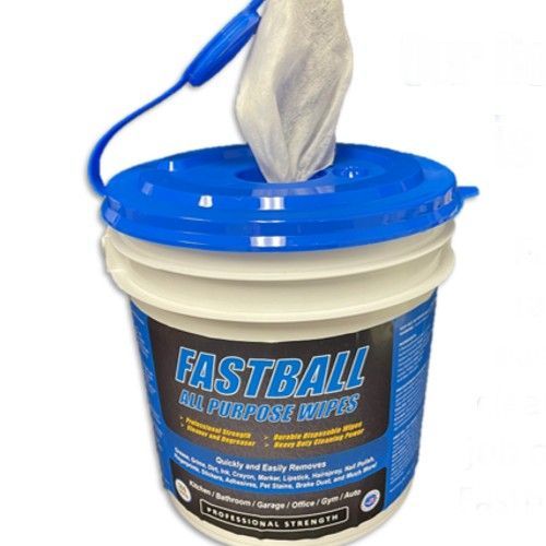 FASTBALL All Purpose Wipes - Case of 6, 300 count