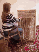 Rag Rug Made on a Frame Rag Rug Made on a Frame