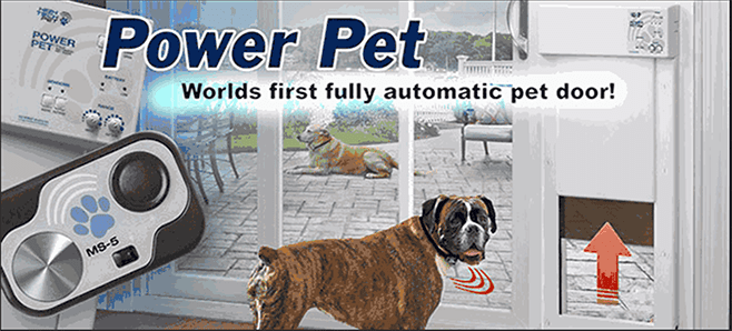 Power Pet Remote Control Dog Door Electronic Dog Door 300m