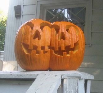 Cojoined Twins Pumpkins