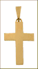 14K Gold heavy weight Cross Pendant hand made in Jerusalem