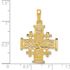 14k Gold Jerusalem cross pendant 1 1/4"