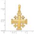 14K Gold Jerusalem Cross pendant 23 X 24 mm 