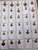 14K GOLD JERUSALEM CROSS PENDANTS COLLECTION WITH PRECIOUS STONE FROM ISRAEL