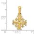 14K Gold Jerusalem Crusaders Cross pendant 23 X 13  mm / 7/8 inch