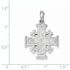 14k White Gold Jerusalem Cross Pendant