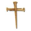 14kt Yellow Gold Cross of Crucifixion Nails Pendant 1 1/2 inch