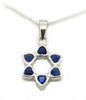925 Silver Star of David Heart pendant 18" chain 3/4" gift boxed from Israel 925 Silver Star of David Heart pendant 18" chain 3/4" gift boxed from Israel