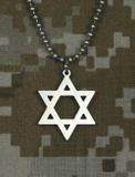 Amazing GI Jewelry Jewish Star of David 100% Stainless Steel with Beaded Chain 24" Genuine U.S Military Issue Amazing GI Jewelry Jewish Star of David 100% Stainless Steel with Beaded Chain 24" Genuine U.S Military Issue
