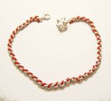 BENDEL- KABBALAH RED STRING STERLING SILVER BRACELET w Merkaba