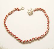 BENDEL- KABBALAH RED STRING STERLING SILVER BRACELET w Merkaba