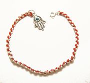 BENDEL- KABBALAH RED STRING STERLING SILVER BRACELET WITH HAMSA