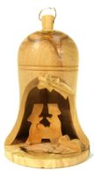 Bethlehem Bell Grotto olive wood ornament 